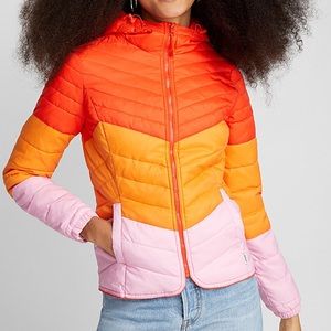 ONLY by Simons Pop Stripe Packable Puffer Jacket